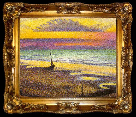framed  Lemmen, Georges Beach at Heist, ta009-2